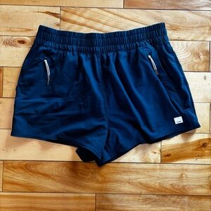 Vuori Blue Athletic Shorts Lightweight Moisture-Wicking Design